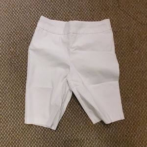 Chicos size 10 White Bermuda shorts
